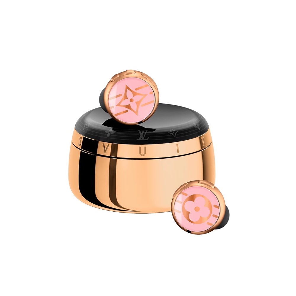 Louis Vuitton Pink and Gold Earbuds